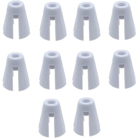 10Pcs White Plastic Coil Claw Thread Spool Cone Holder for Janome 644D/744D Overlocker Serger - DIY Craft Sewing Machine Accessories, 38x32mm
