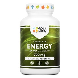 Absolute Energy 700 mg | Complejo de Aminoácidos y Vitaminas | Suplemento Alimenticio | Apoya el Metabolismo Energético Normal | Fórmula de Uso Diario | 240 Cápsulas