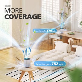 2 Pack CHIVALZ Air Purifiers for Bedroom with True HEPA Filter for Smoke, Dust, Pollen, Pet Dander, Small Air Purifiers for Home Bedroom, Quiet Air Cleaner with 24dB Sleep Mode, White & Black