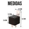 Relevador Relay 12 V Automotriz Con Soporte 4 Patas