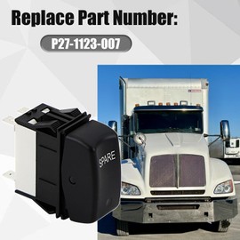 P27-1123-007 P271123007 Spare Rocker Dash Console Switch Compatible with Kenworth T2000 T440 T470 T660 T800 2006-2017