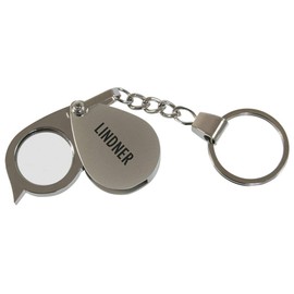 LINDNER Das Original Folding Magnifying Glass Keyring Magnification 5X