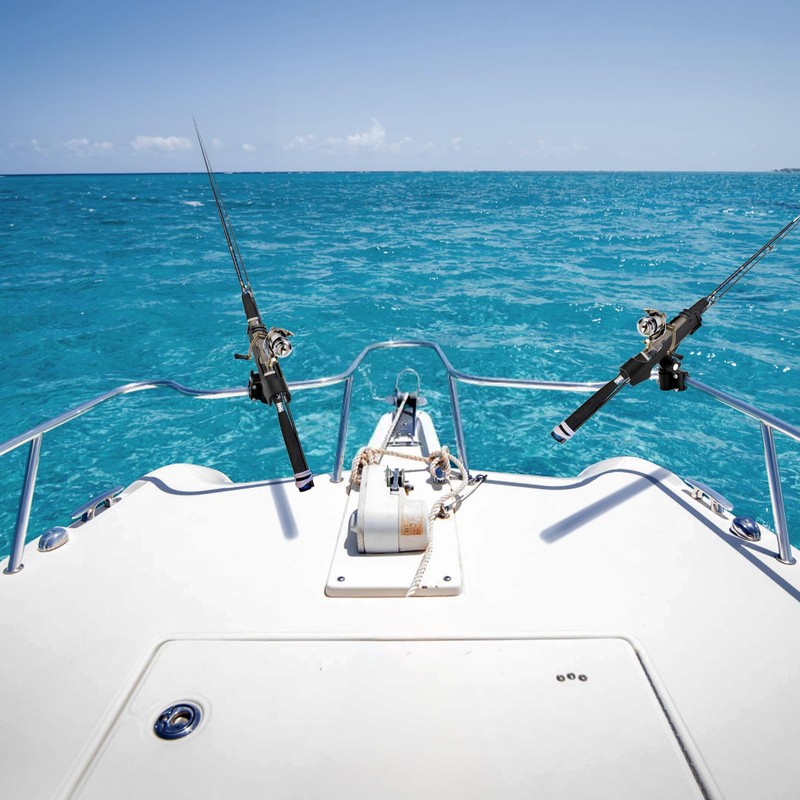 Bekith 2 Pack Fishing Rod Holder with Combo Mount, Adjustable
