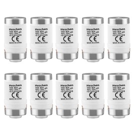 Heschen Ceramic Neozed Fuse Inserts, D0 Type Fuse Insert, D03, 80A 400VAC, gL/gG Type, Pack of 10