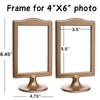 Meonua Double Sided Standing Picture Frames 4x6 Inch Pedestal Photo