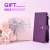 Travelambo RFID Wallet Women Large Size Bifold Multi Card Wallet