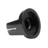 FLEOR 6pcs Black Plastic Guitar Amp Knobs Flat Flush Head