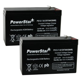 PowerStar 12V 7Ah SLA Battery for Razor Pocket Mod / Pocket Rocket / Sport Mod - 2PK