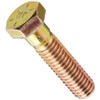 Steel Hex Bolt, Grade 8, Zinc Yellow-Chromate Plated Finish, Hex