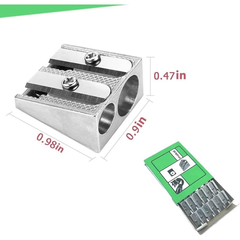 4 Pieces Magnesium Pencil Sharpener Survival Magnesium Pencil Sharpener Double