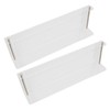 2Pcs Floating Wall Ledge Shelf Acrylic Concealed Bathroom Rack for