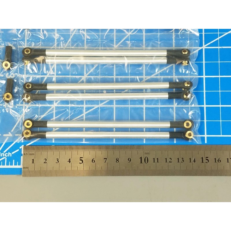 JP Garage Aluminum Front & Rear Axle Linkage Rod Set