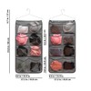 ANIZER Dual Sided Hanging Closet Organizer Durable Socks Stocking Clothes
