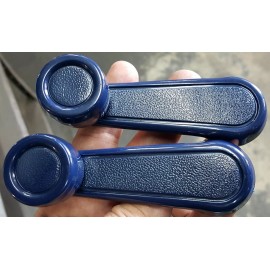 HUSHAN NEW PAIR Window Crank Lever Handle DARK-BLUE Toy Tacoma, T100, Pickup