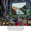 Projector Screen, 16:9 Folding Home Theater Portable Indoor Outdoor Movie