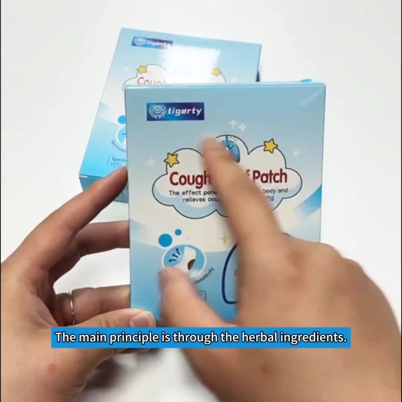 tigerty 10PCS Cough Relief Patch Natural Herbal Suppressant Plaster for