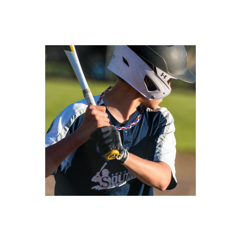 SUPBOMM Baseball Rope Necklaces, League Team Colors Braided Necklace, Baseball