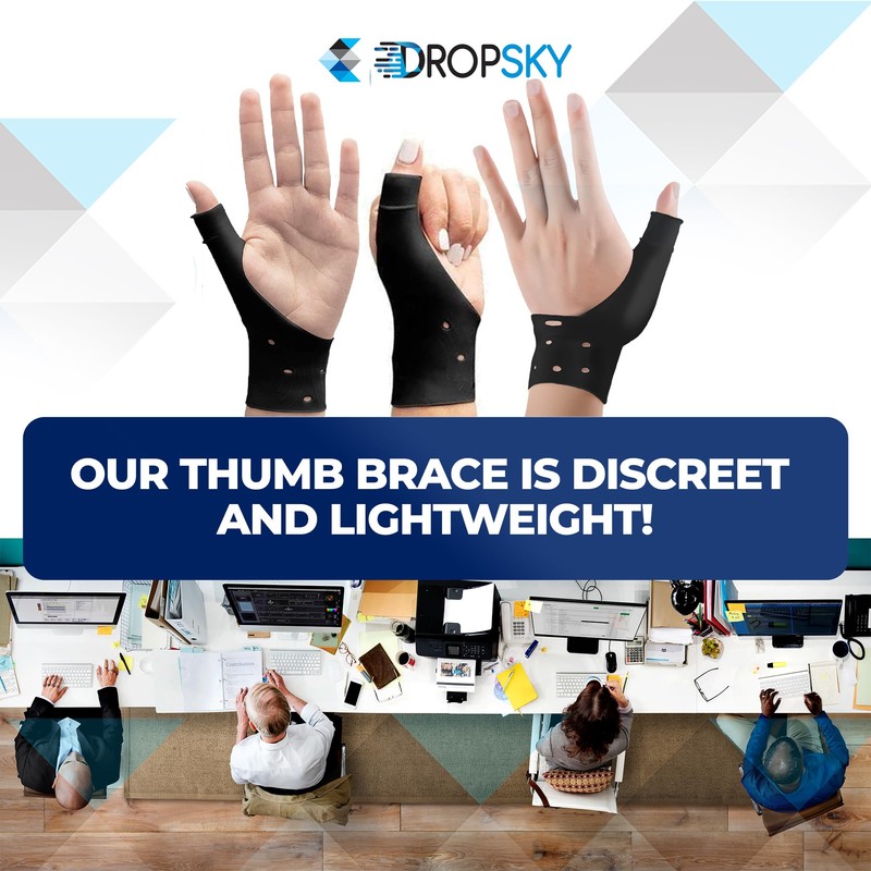 Dropsky Waterproof Wrist Thumb Support With Gel Pad, Thumb Brace