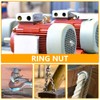 Ring Nut M4 Pack of 12 Ring Eyelets Stainless Steel