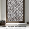 DKTIE Boho Stained Glass Look Window Privacy Film with Installation