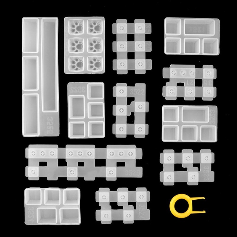 DIY Mechanical Keyboard Keycap Silicone Mold Soft Durable Keys Mold