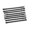 8pcs M3 Aluminum Alloy Link Rod Linkage Set for Axial