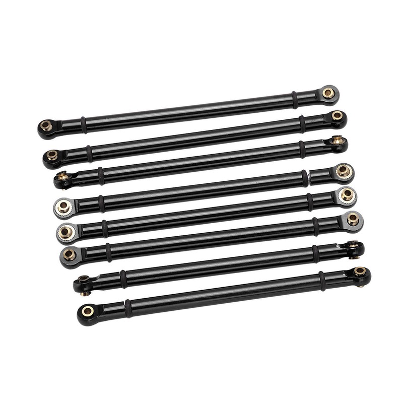 8pcs M3 Aluminum Alloy Link Rod Linkage Set for Axial
