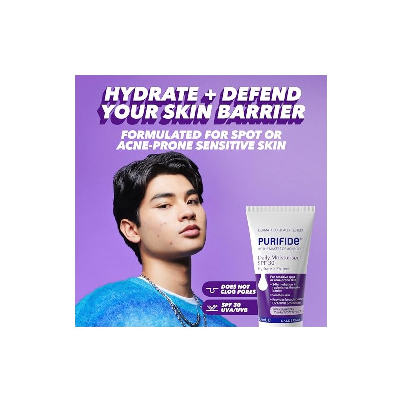 Purifide by Acnecide Oil Control Mattifying Face Moisturiser for Acne