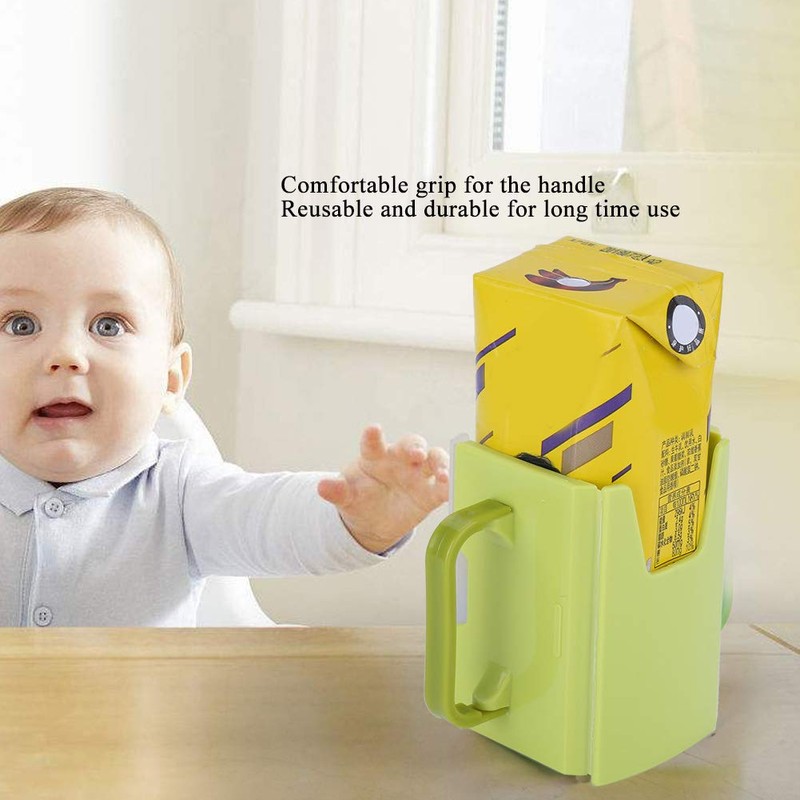 Adjustable Milk Holder with Handle Prevents Spills Easy to Use