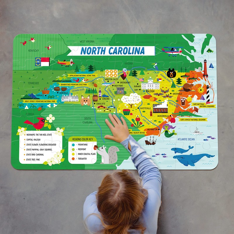 Little Buffalo - Learning & Education - State Puzzle: North
