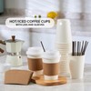 [100 Pack] 12 oz Paper Coffee Cups, Disposable Paper Coffee