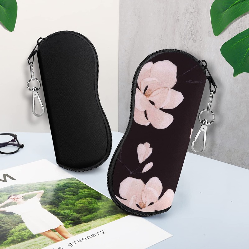 MoKo Sunglasses Soft Case 2 Pack, Ultra Light Portable Neoprene