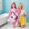 Uryxery Kids Hooded Poncho Towel - Pink Unicorn, 23.6×47.2in (60×120cm)