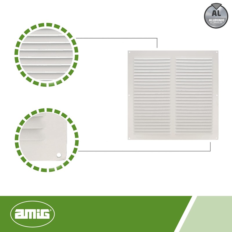 Amig - Square Aluminium Grille | Vents for Air Outlet
