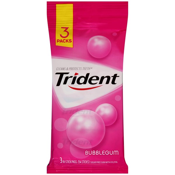 Trident Bubblegum, 3 ct
