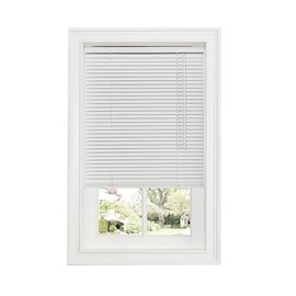 Better Home Amanecer Collection Cordless Vinyl 1-Inch Light Filtering Mini Blind- Pearl White - 35" x 64" (Actual Measurement 34.5" x 64") (Actual Measurement 34.5" x 64")