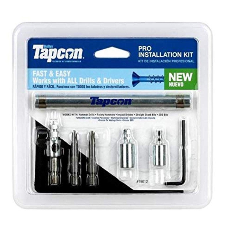 Tapcon 79013 Pro Installation Tool Kit with Star Bit for