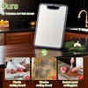 Titanium Cutting Board Set of 3, 360° Silicone Anti-Slip Edge