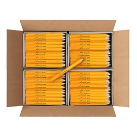 Nikola Works Classic American Standard #2 HB Mini Golf Pre-Sharpened Pew Pencils Without Erasers Hex Shaped Bulk 384 Count