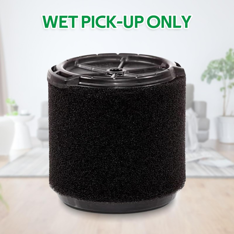 VF3700 Replacement Foam Filter Wet Application Compatible with RIDGID 3-4.5