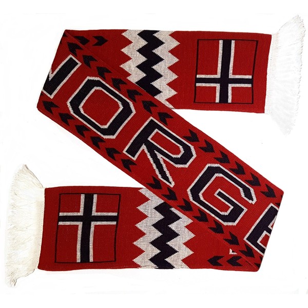 Norway Norge Soccer Knit Scarf