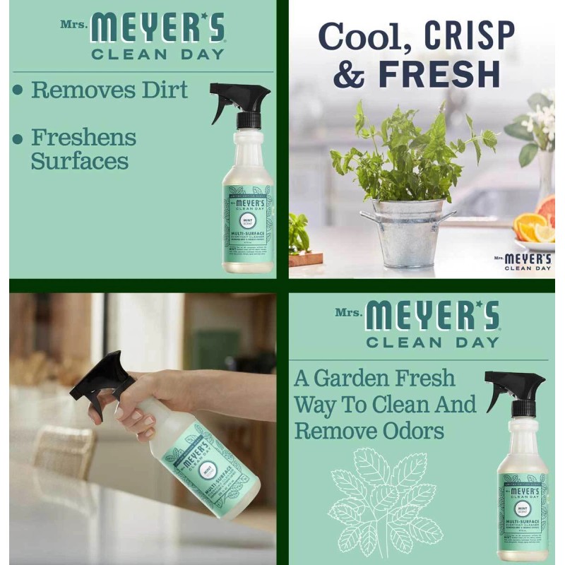 Mrs Meyers Multi-Surface Every Day Spray Cleaner Mint Scent -