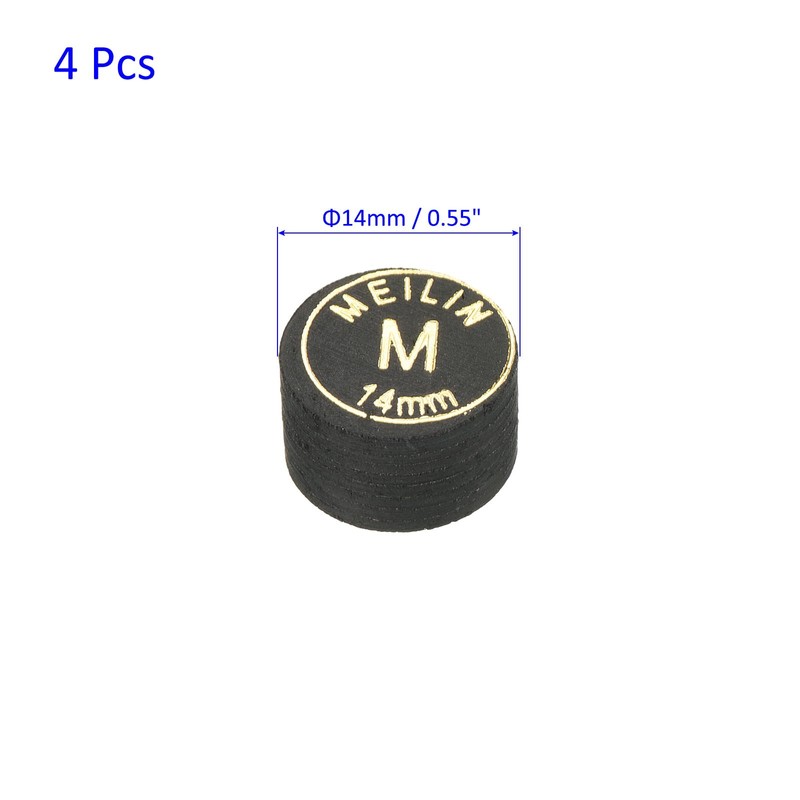 M METERXITY 4pcs Pool Cue Tips Laminated Pool Cue Tips