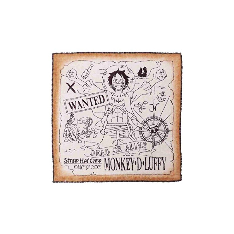 Bandai 6765004600 Mini Towel, One Piece Treasure Hunt, 100% Cotton