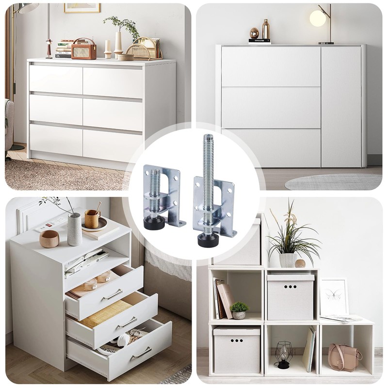 GBKDQQ Adjustable Furniture Feet, 55/102 mm Levelling Feet, Heavy Duty,