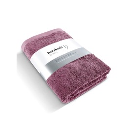 herzbach home Premium Bath Towel 70 x 140 cm (Mauve) - Large Soft & Absorbent Bath Towel in Best Quality - 100% Natural Cotton
