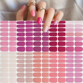 NAIL ANGEL 1SET Nails Strips Pure Color Combination Nail Wrap Nail Art Full Cover Sticker Fashion Designs Sticker Easy-Way Summer Beach Holiday Style Pedicure for Women Pure Color (YA011-10PCS)