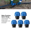 5PCS Plumbing Fittings Water Pipe Quick Connector Coupling Kit Female
