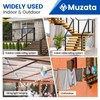 Muzata 300 ft 1/8" Black Stainless Steel Cable Railing System