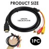 PosyLane HDMI to 3RCA, 1080P HDMI to AV Video Audio